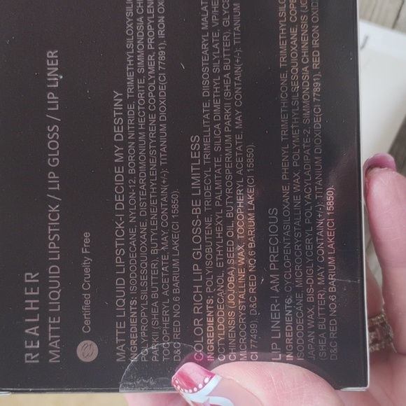 Realher I can and I will not liquid lipstick, lip gloss& lip liner - Picture 3 of 3